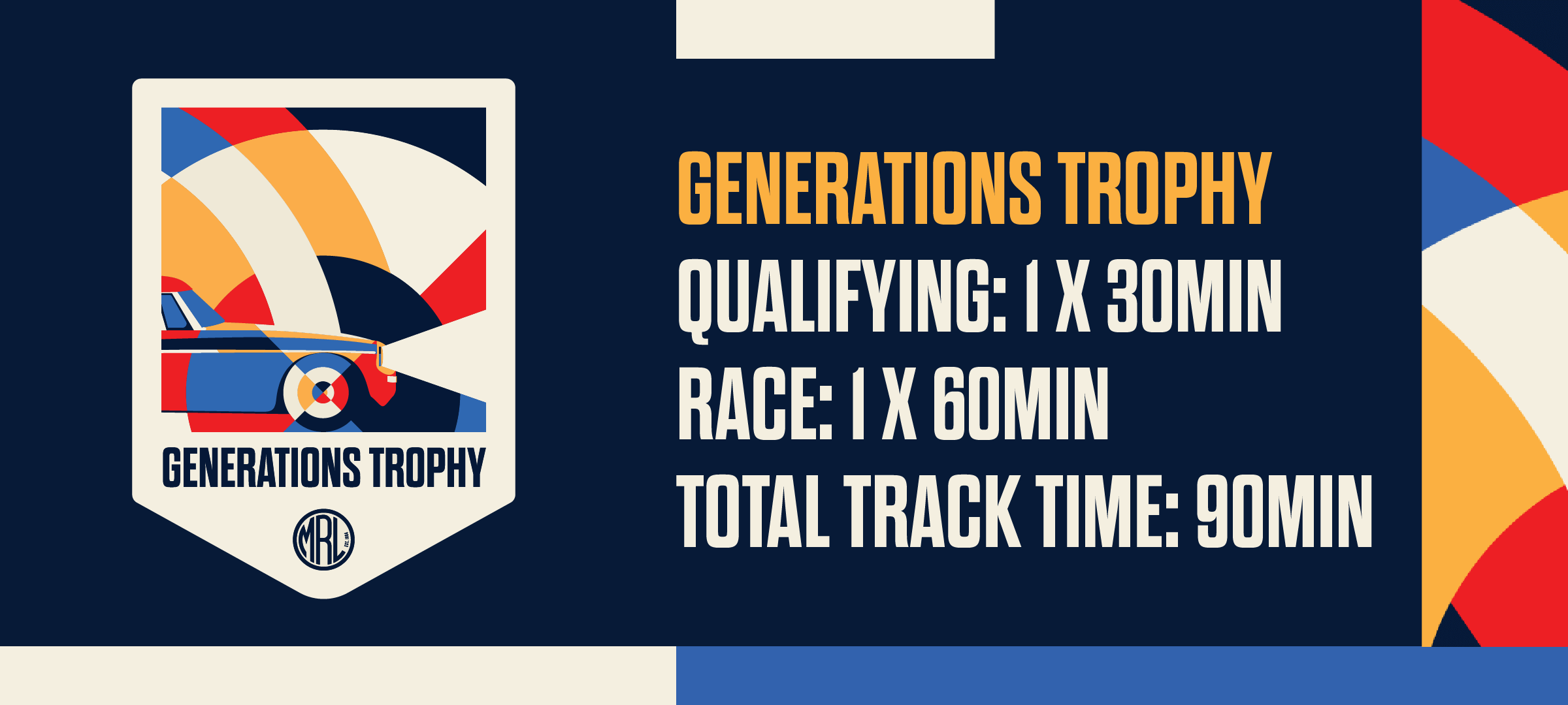 Motor Racing Legends race series grid timings