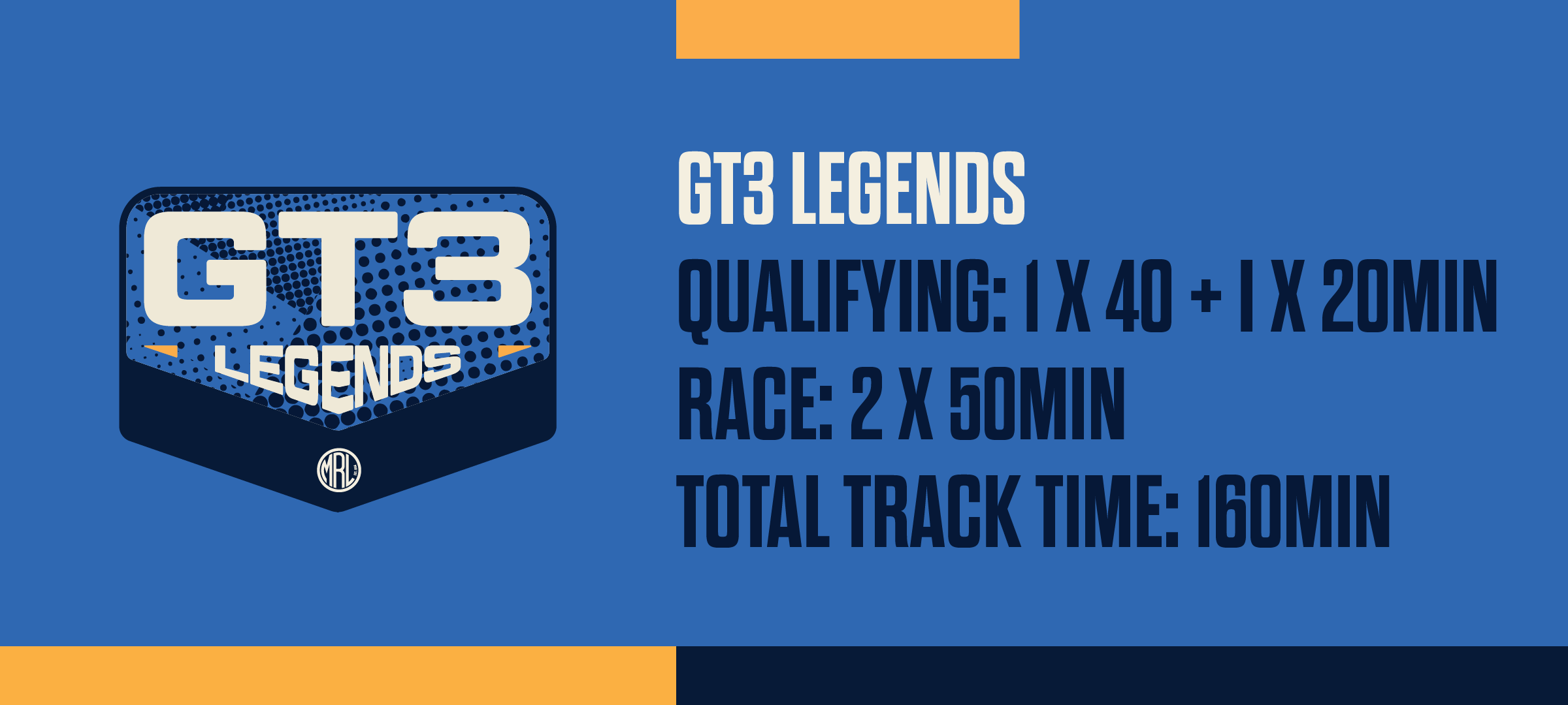 Motor Racing Legends race series grid timings