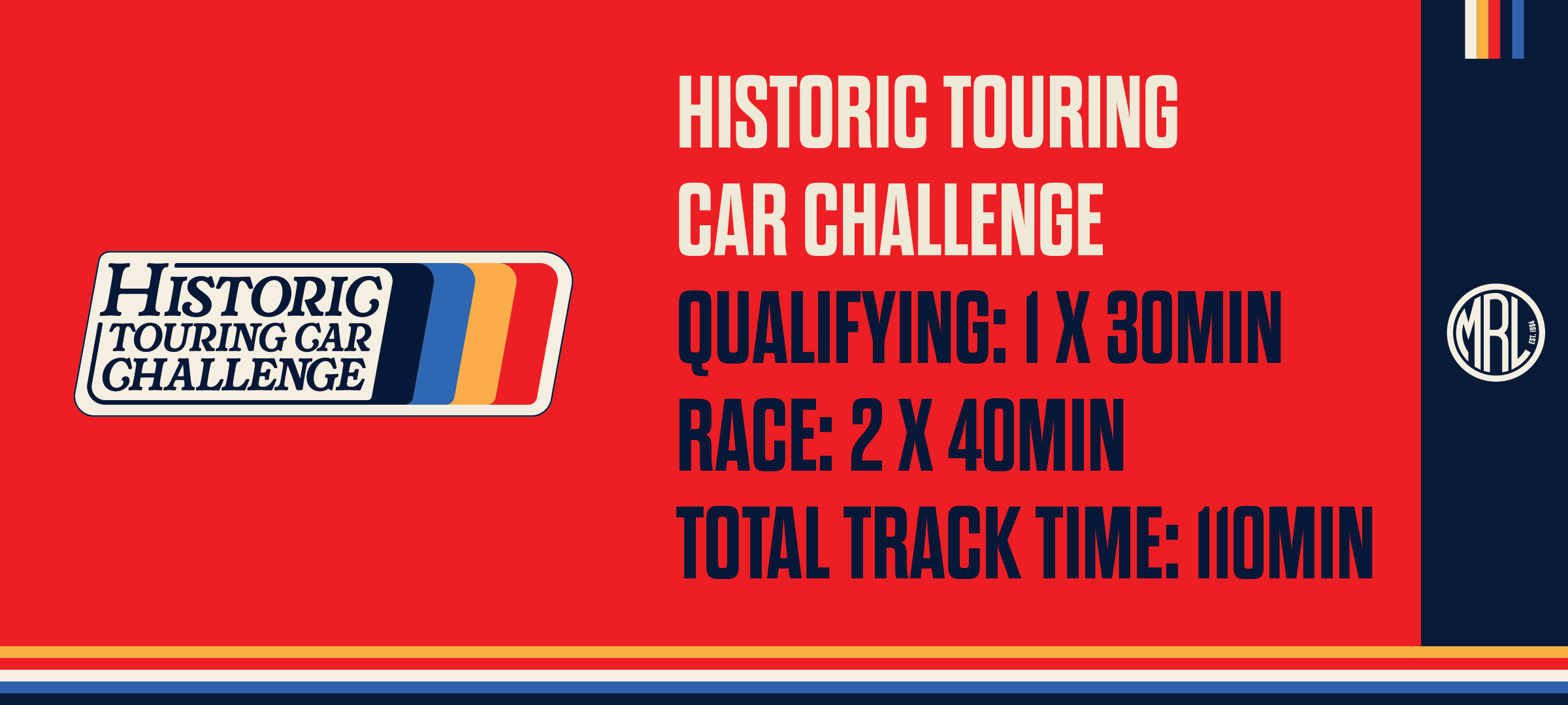 Motor Racing Legends race series grid timings