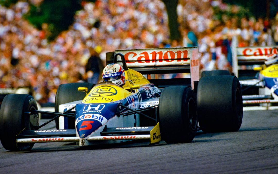 La Williams FW11 de Mansell revient à Brands Hatch